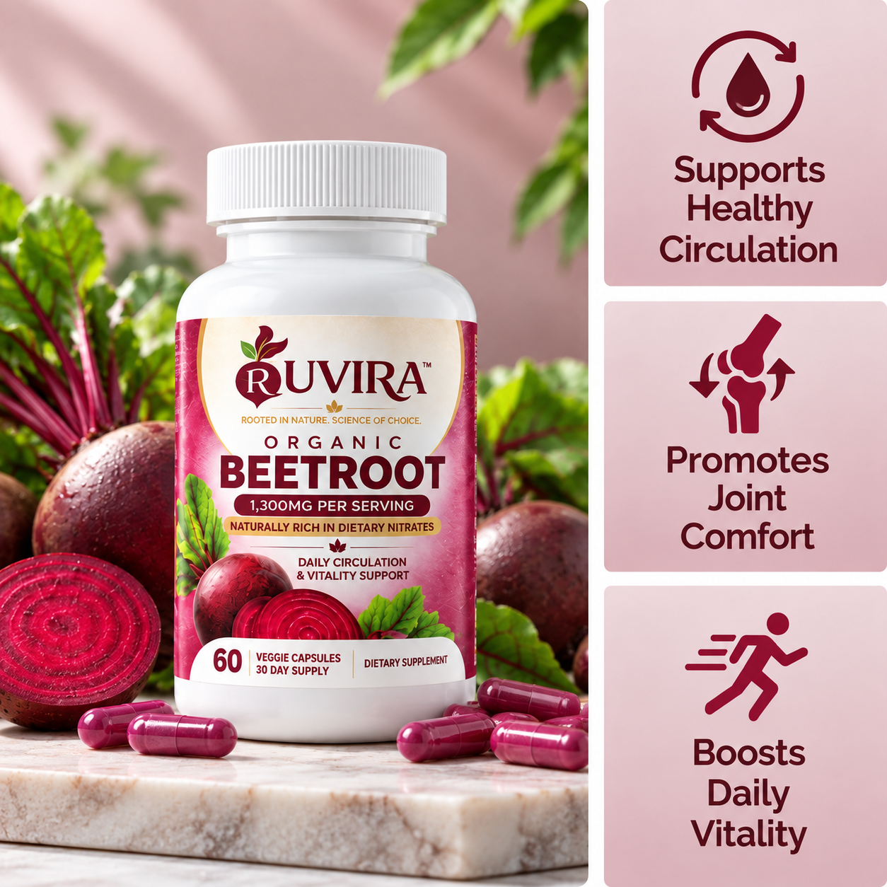 Ruvira™- Beetroot Vitality & Circulation Formula