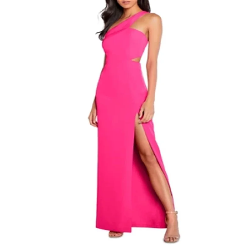 women's versatile dressesAidan By Aidan Mattox Women's One Shoulder Crepe Cutout Gown Pink Size 0