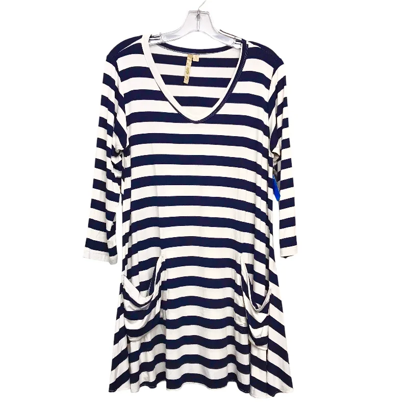 women's tops for mixing and matching with different bottomsTop Ls By Comfy In Striped Pattern, Size:M