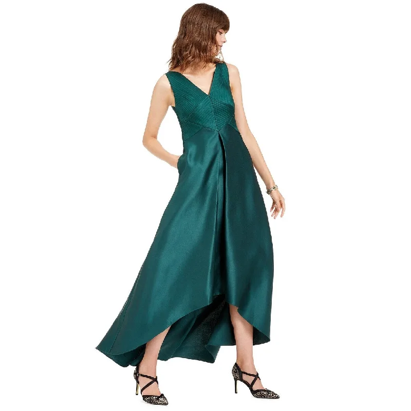 women's limited-edition dressesAdrianna Papell Women's High-Low Mikado Gown Dark Green Size 4