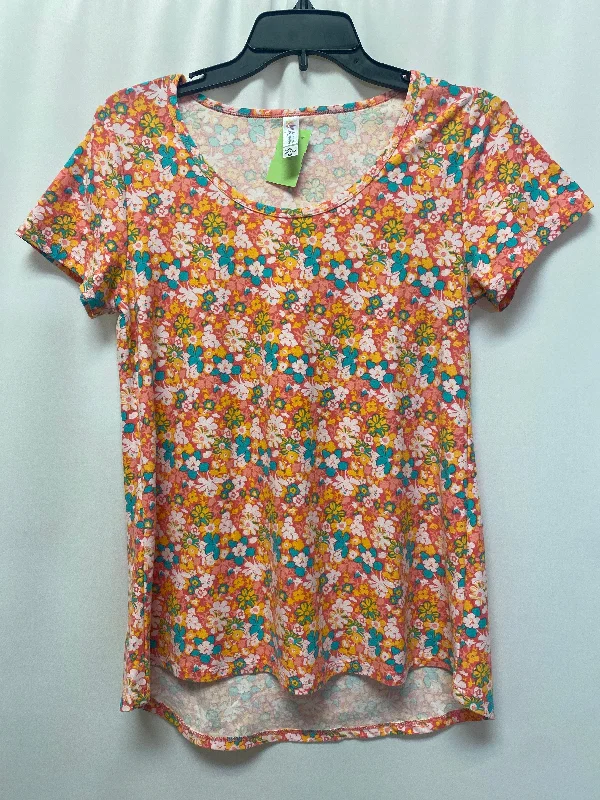 women's T-shirts with off-the-shoulder necksTop Short Sleeve By Lularoe  Size: Xs