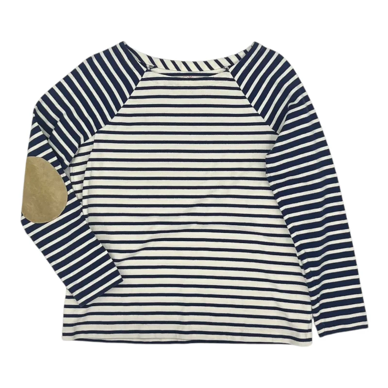 women's tops for those who love bold and vibrant colorsTop Ls By Vineyard Vines In Blue & White, Size:S