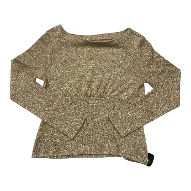 women's tops with built-in brasSweater By Banana Republic In Gold, Size: Xs