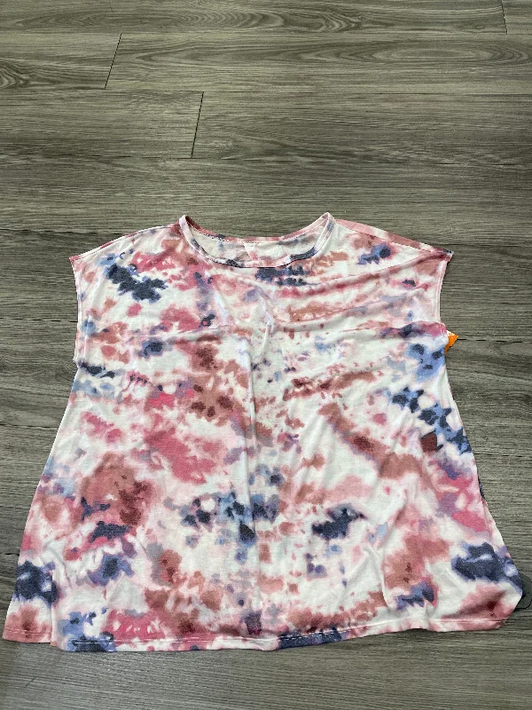 women's T-shirts with tie-dye patternsTop Short Sleeve By Old Navy  Size: L