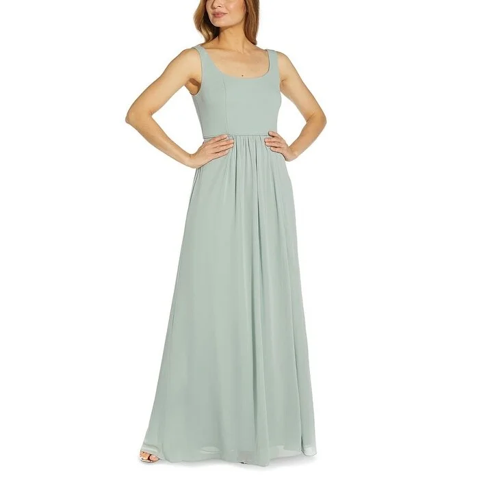 women's ball gown dressesAdrianna Papell Women's Square Neck Gown Green Size 6