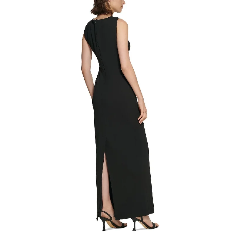 women's ethical fashion dressesCalvin Klein Women's Scuba Crepe Knot Front Gown Black Size 4