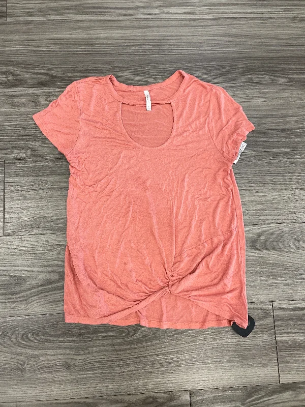 women's T-shirts with zippered closuresTop Short Sleeve By Active Usa  Size: S