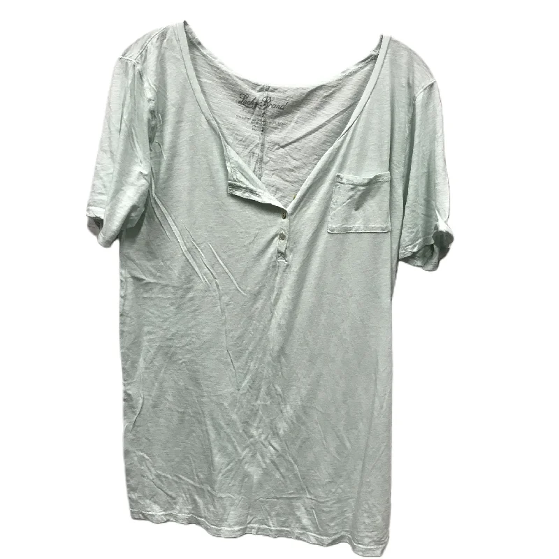 women's T-shirts with minimalist aestheticsTop Short Sleeve Basic By Lucky Brand  Size: 2x