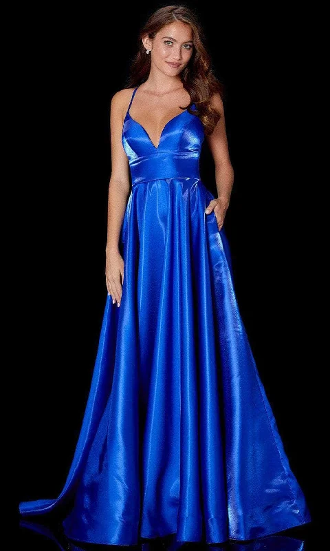 women's prom dressesAmarra 87325 - Spaghetti Strap A-Line Evening Gown