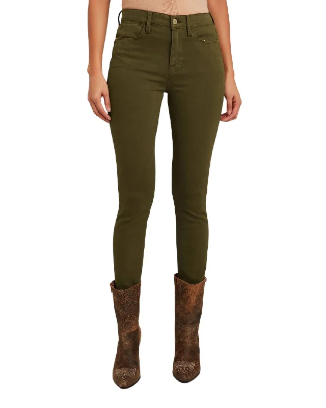 women's denim jeans for a chic appearanceLe High Skinny Jeans In Washed Army Green