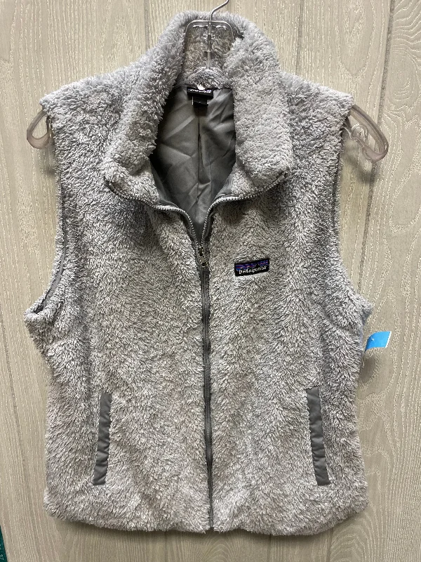 women's coats with geometric patternsVest Faux Fur & Sherpa By Patagonia In Grey, Size: Xl