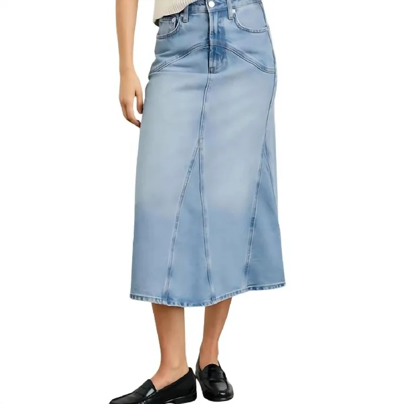 women's casual skirtsDel Rey Midi Skirt In Original Blue