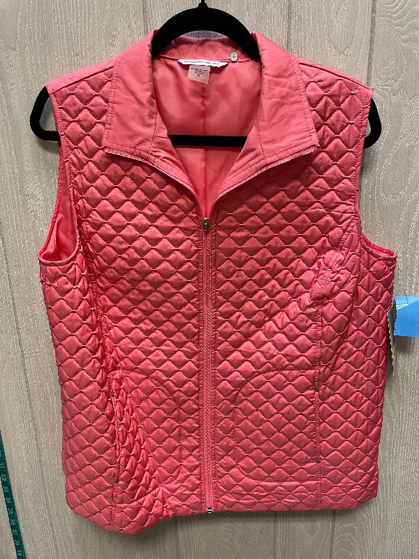 women's coats for boho-chic stylesVest Puffer & Quilted By Allison Daley In Pink, Size: L