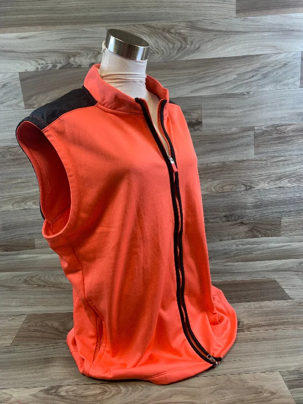 women's coats for winter sports enthusiastsVest Other By Nike Apparel In Black & Orange, Size: Xl