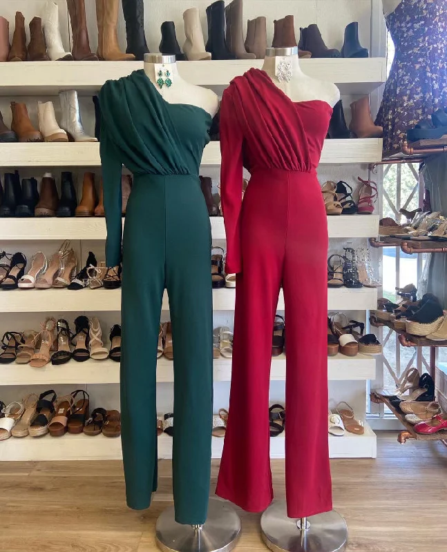 women's jumpsuits made of velvetOff shoulder jumpsuit