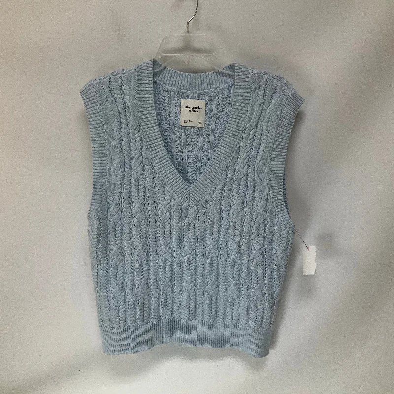 women's coats for snowboardingVest Sweater By Abercrombie And Fitch In Blue, Size: L