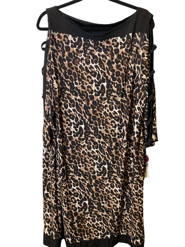 women's versatile dressesDress Party Midi By Clothes Mentor In Animal Print, Size: 3x