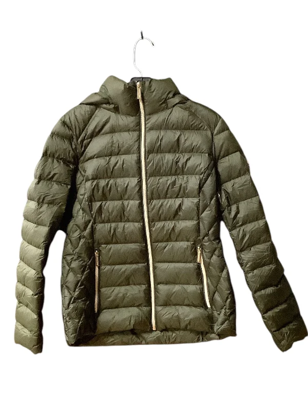 peacoats for womenCoat Puffer & Quilted By Michael By Michael Kors In Green, Size: M