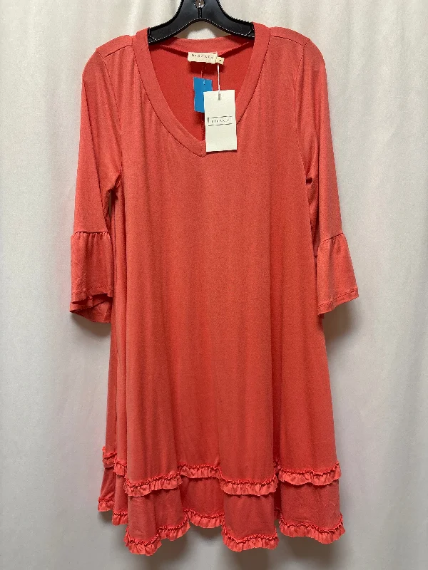 women's beach dressesDress Casual Midi By Clothes Mentor In Coral, Size: M