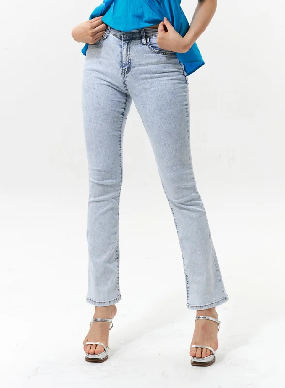 women's denim jeans for travelAnkle Bootcut Jeans IU322