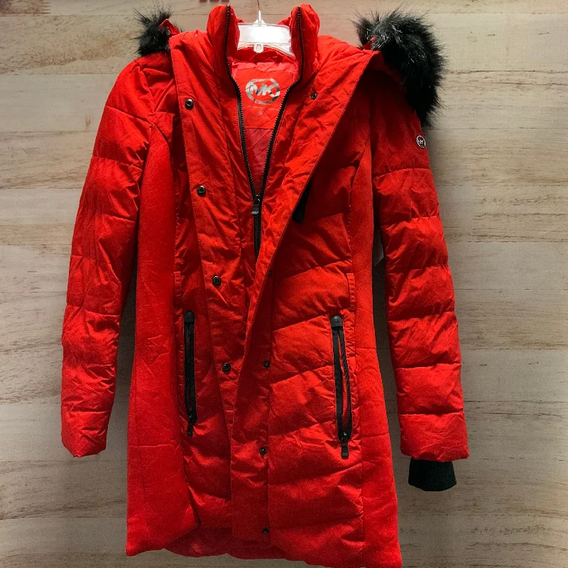 women's coats for those who value both style and comfortJacket Puffer & Quilted By Michael Kors In Orange, Size: S