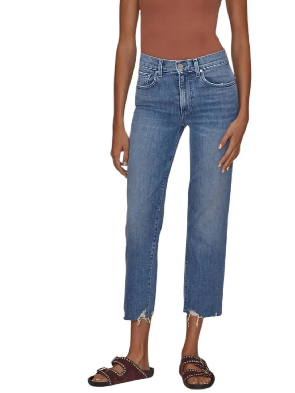 women's denim jeans for a cozy weekendSabine Ankle Straight Jeans In Rolling Hills