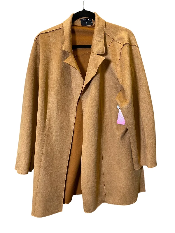 women's coats for minimalist aestheticsCoat Faux Fur & Sherpa By Tahari By Arthur Levine In Brown, Size: 1x