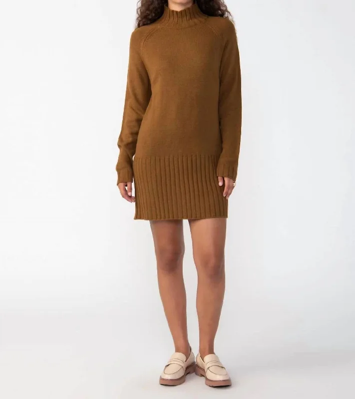 women's unique dressesThe Sweater Mini Dress In Spice