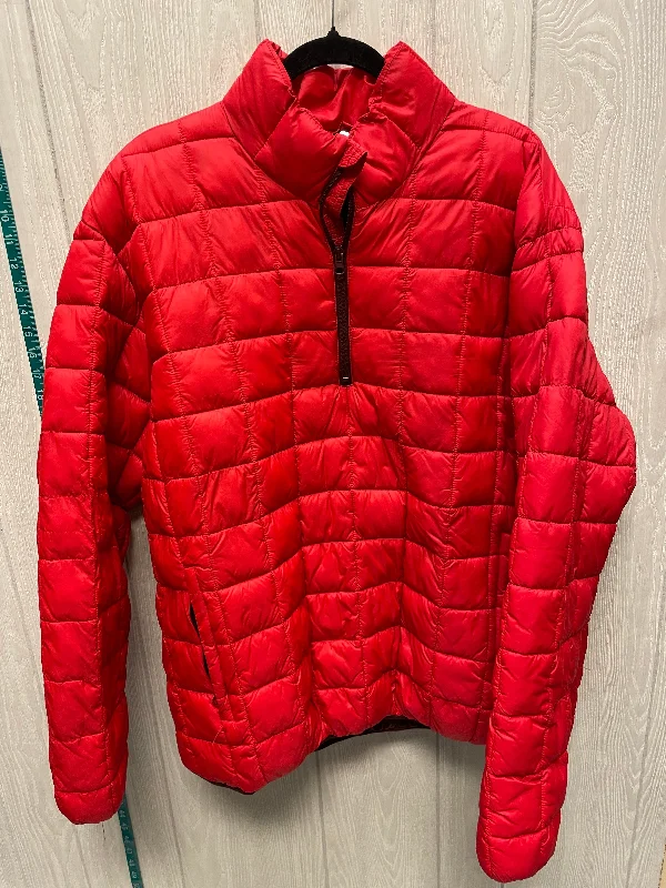 women's coats for travelCoat Puffer & Quilted By St Johns Bay In Red, Size: 1x