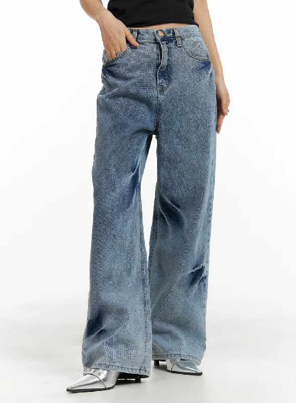 women's denim jeans with elastaneBootcut Wide Leg Jeans CM422