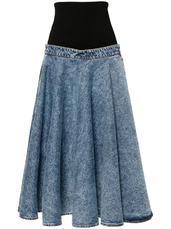 women's flowy skirtsAlaia Women's Skirts blue