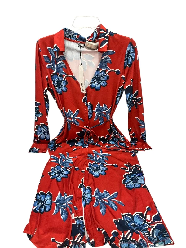 women's limited-edition dressesDress Casual Midi By Zara In Blue & Red, Size: S