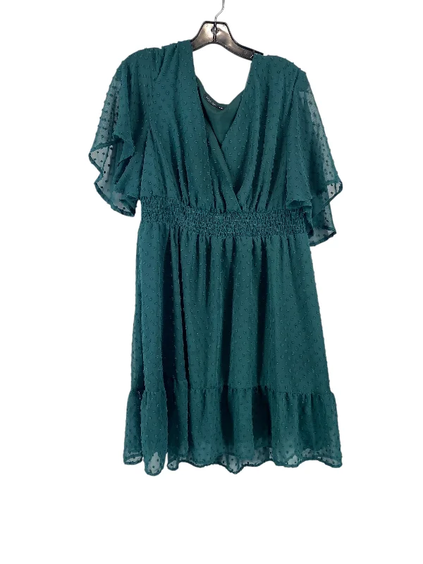 women's cinched-waist dressesDress Casual Midi By Shein In Green, Size: 2x