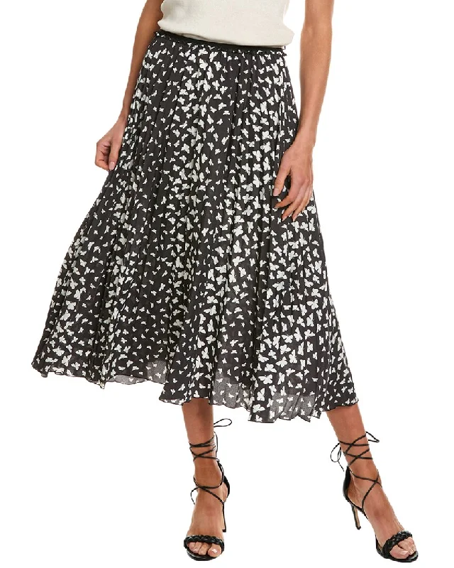 women's timeless satin skirtsRED Valentino Pleated Maxi Dress