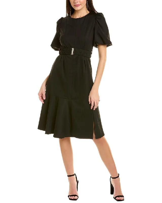 women's work dressesGracia Puff Sleeve Midi Dress