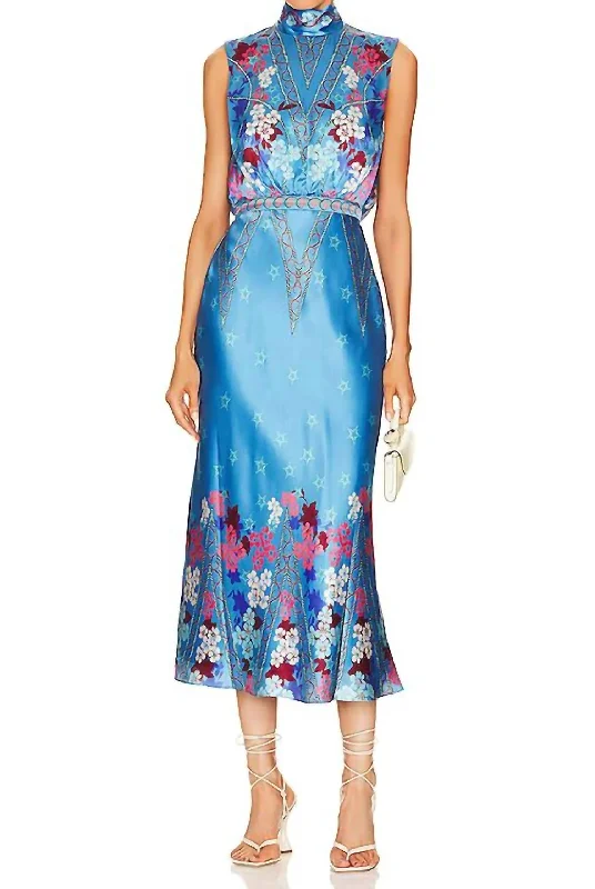 women's club dressesFleur Midi Dress In Sky