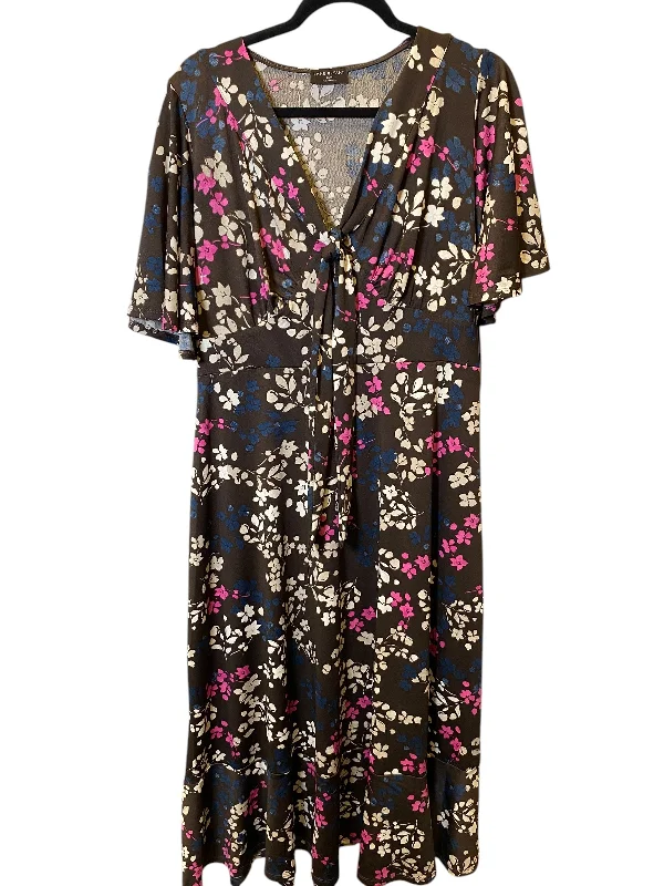 women's eco-friendly dressesDress Casual Midi By Lane Bryant In Floral Print, Size: Xl