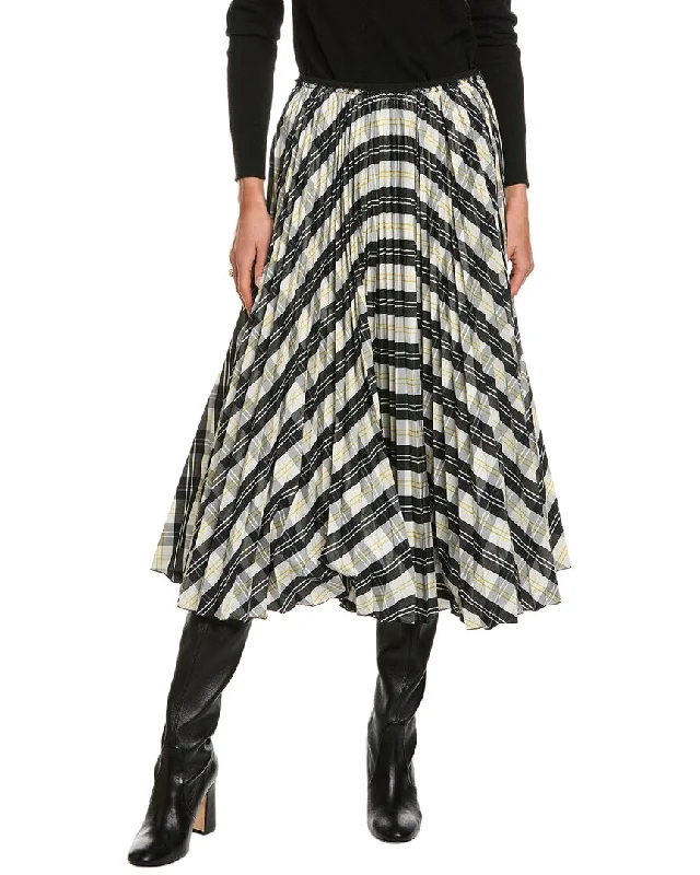 women's circle skirtsRED Valentino Pleated Skirt