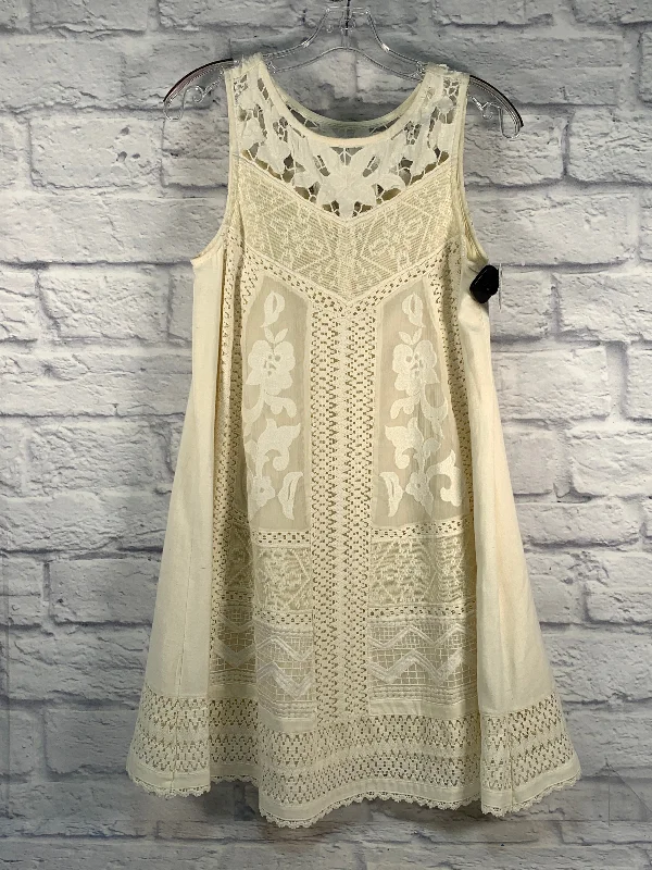 women's fair-trade dressesDress Party Midi By Anthropologie In Cream, Size: Xs