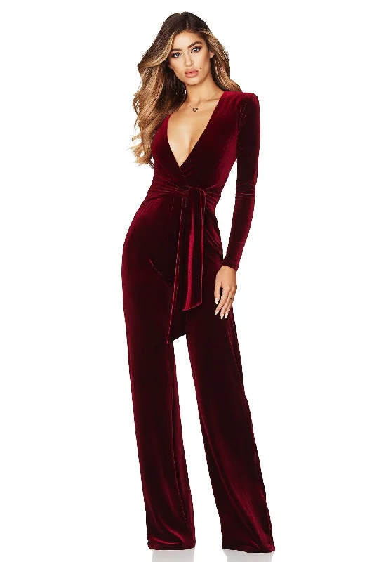 women's jumpsuits for petite womenVAMP VELVET JUMPSUIT