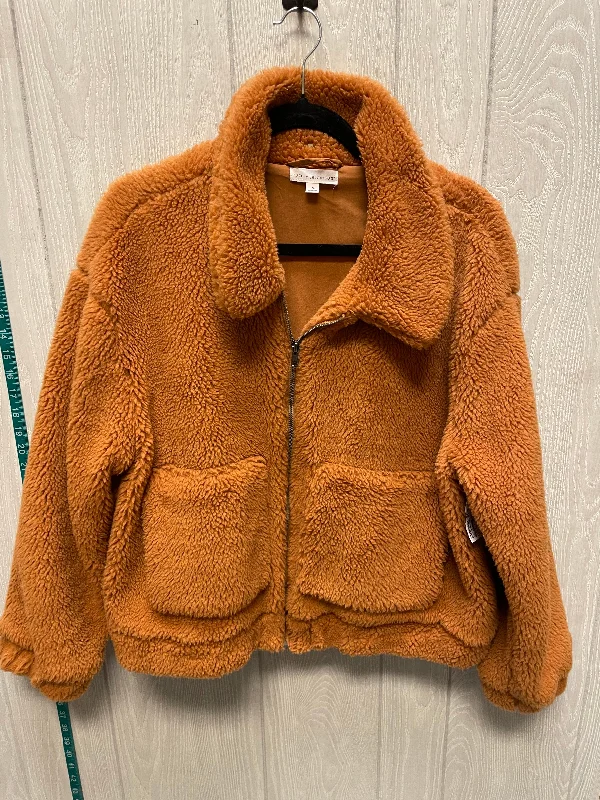 elegant women's coatsJacket Faux Fur & Sherpa By Coco + Jaimeson In Orange, Size: Xl