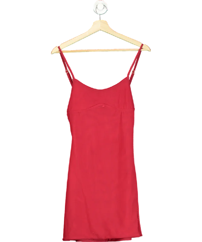 women's stretchy dressesGonza Red Gizele Slip Mini Dress UK S