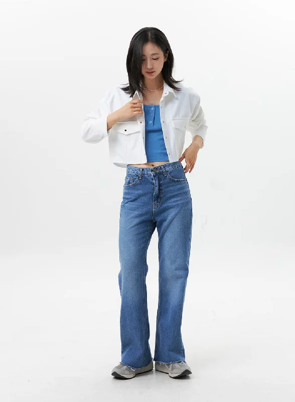 women's denim jeans for winterStraight-Leg Jeans OG318