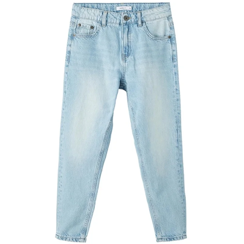 women's denim jeans for a day at the beachName it Light Blue Denim Ben Tapered Jeans Noos