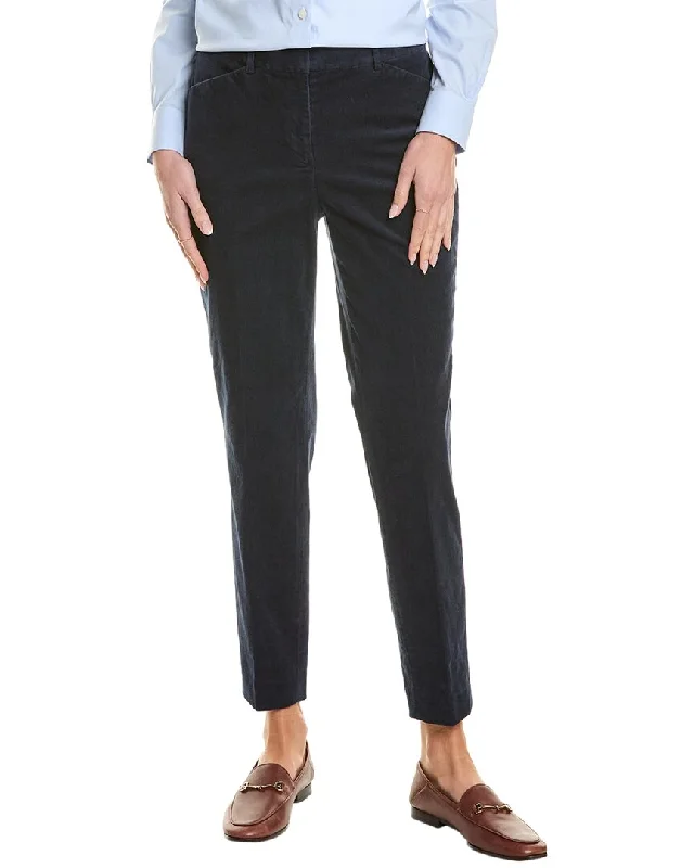 women's high-waisted pantsBrooks Brothers Slim Leg Pant