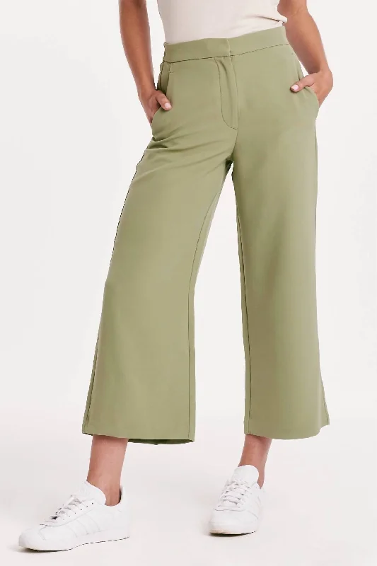 women's convertible pantsDenali High Rise Wide Leg Cropped Pant In Eucalyptus