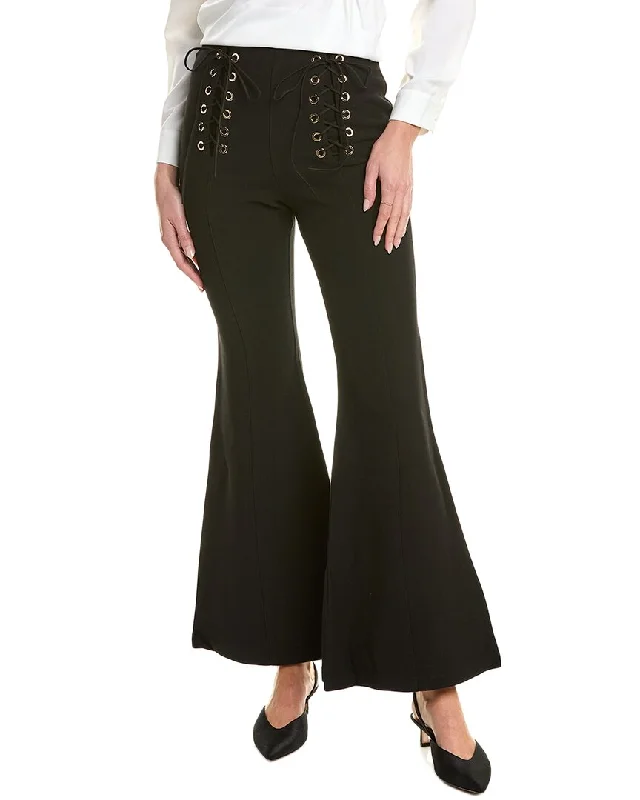 women's leather pantsGracia Lace-Up High-Waist Pant