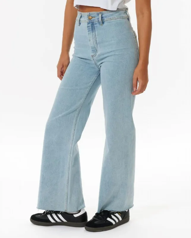 women's relaxed-fit pantsHoliday Denim Pants In Light Blue