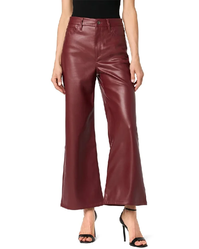 women's short pantsJOE’S Jeans Wide Leg Burgundy Ankle Jean