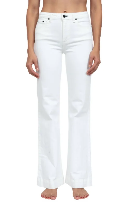 women's jogger pantsJuniper Wide Leg Linen Jeans In Ivory